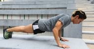 Push-ups in a workout (Image via Getty Images)